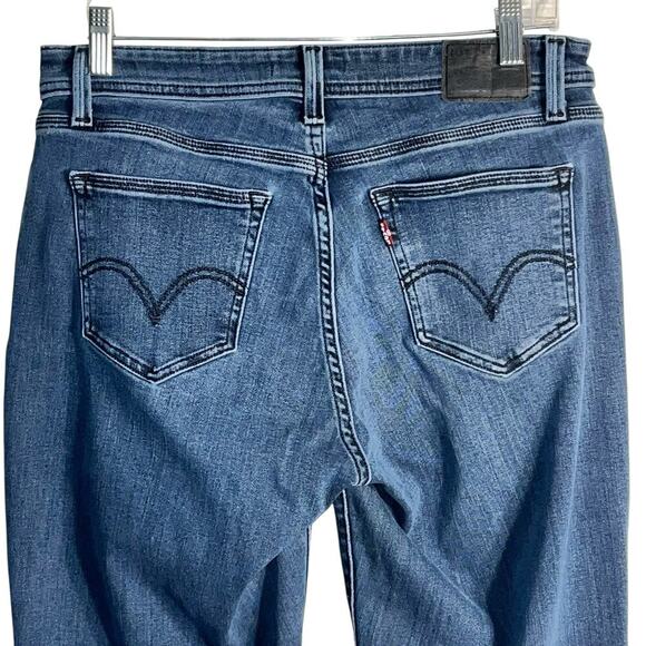 Levi’s 529 Curvy Bootcut Jeans W31 L32 Mid Rise Stretch Denim Blue - Picture 4 of 8